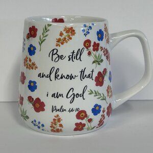 Psalm 46:10 Mug Be Still And Know That I Am God Floral Inspirational Austin Ash